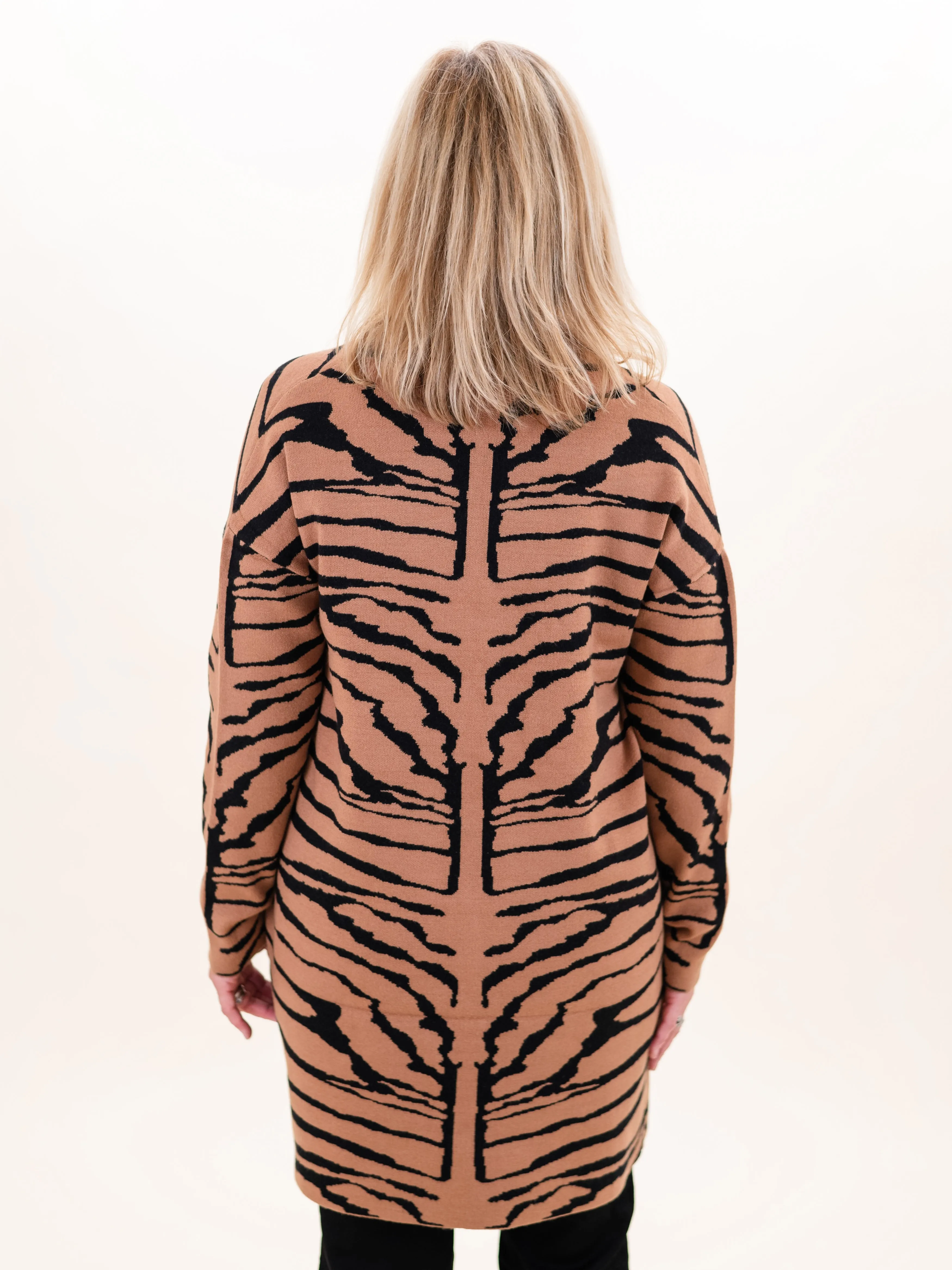 Knit Tiger Cardigan by Renuar