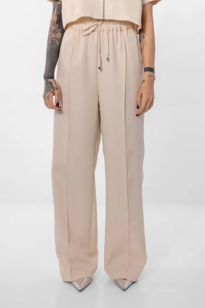 Lefon Beige Simple Pants