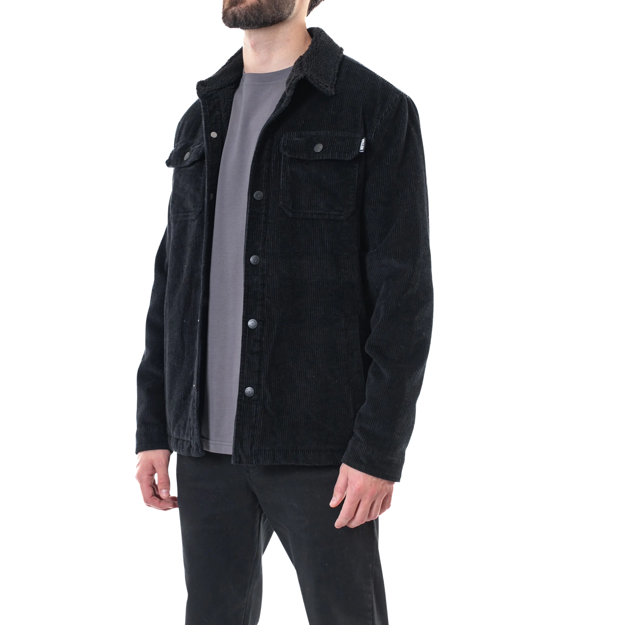 LIGHT LAMB JACKET - BLACK/BLACK