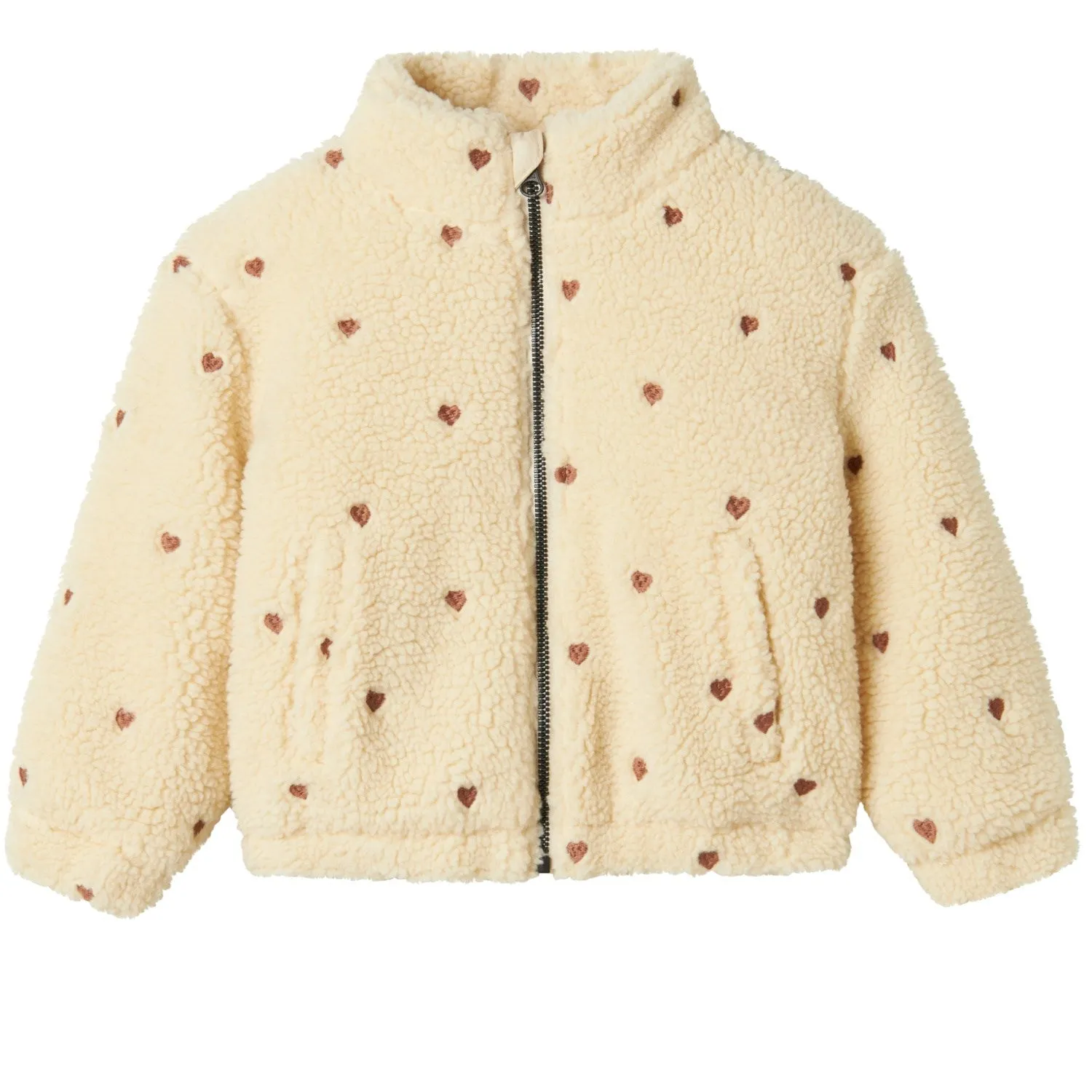 Lil'Atelier Sandshell Nalo Sherpa Loose Jacket