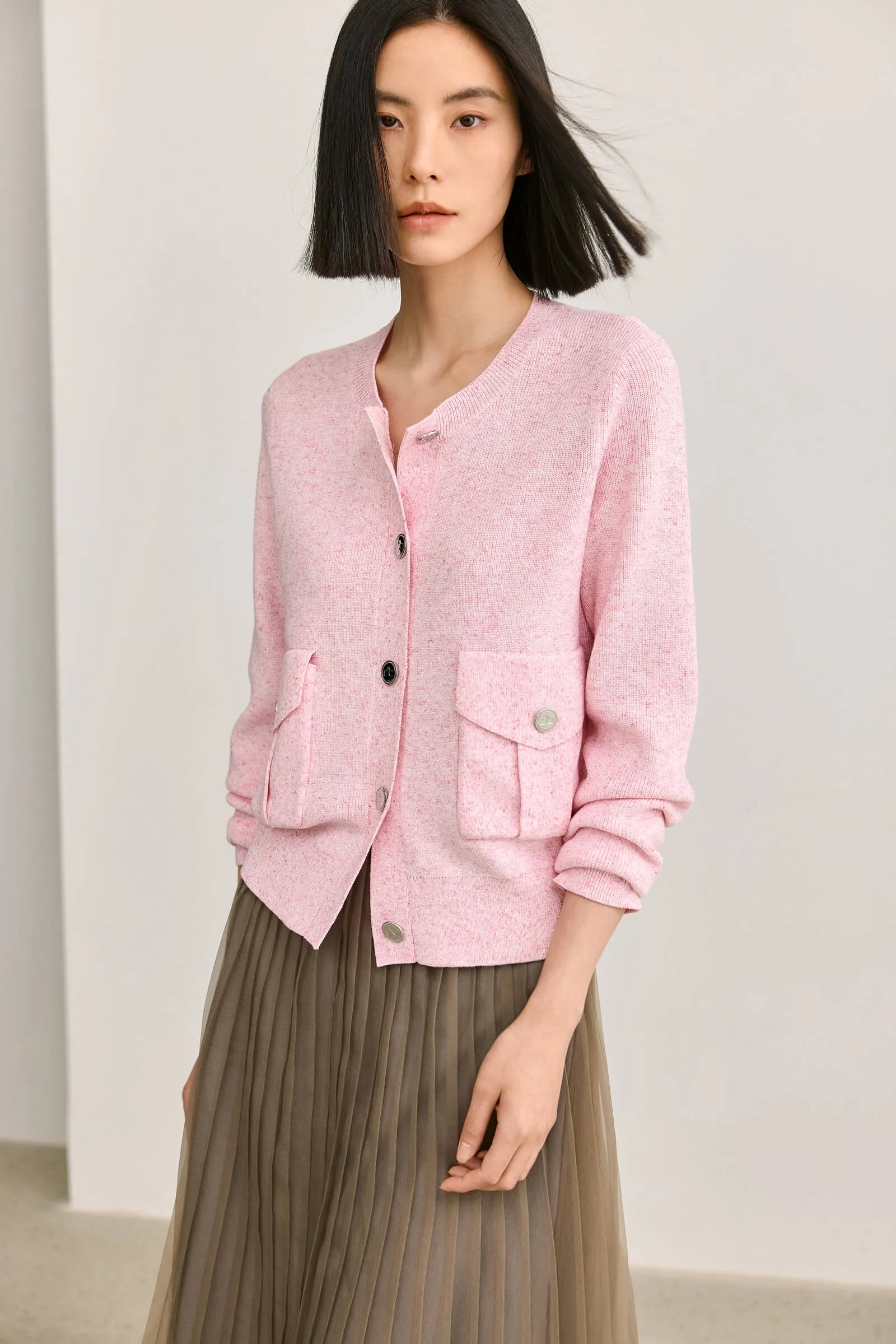 LILY Double Pocket Knit Cardigan