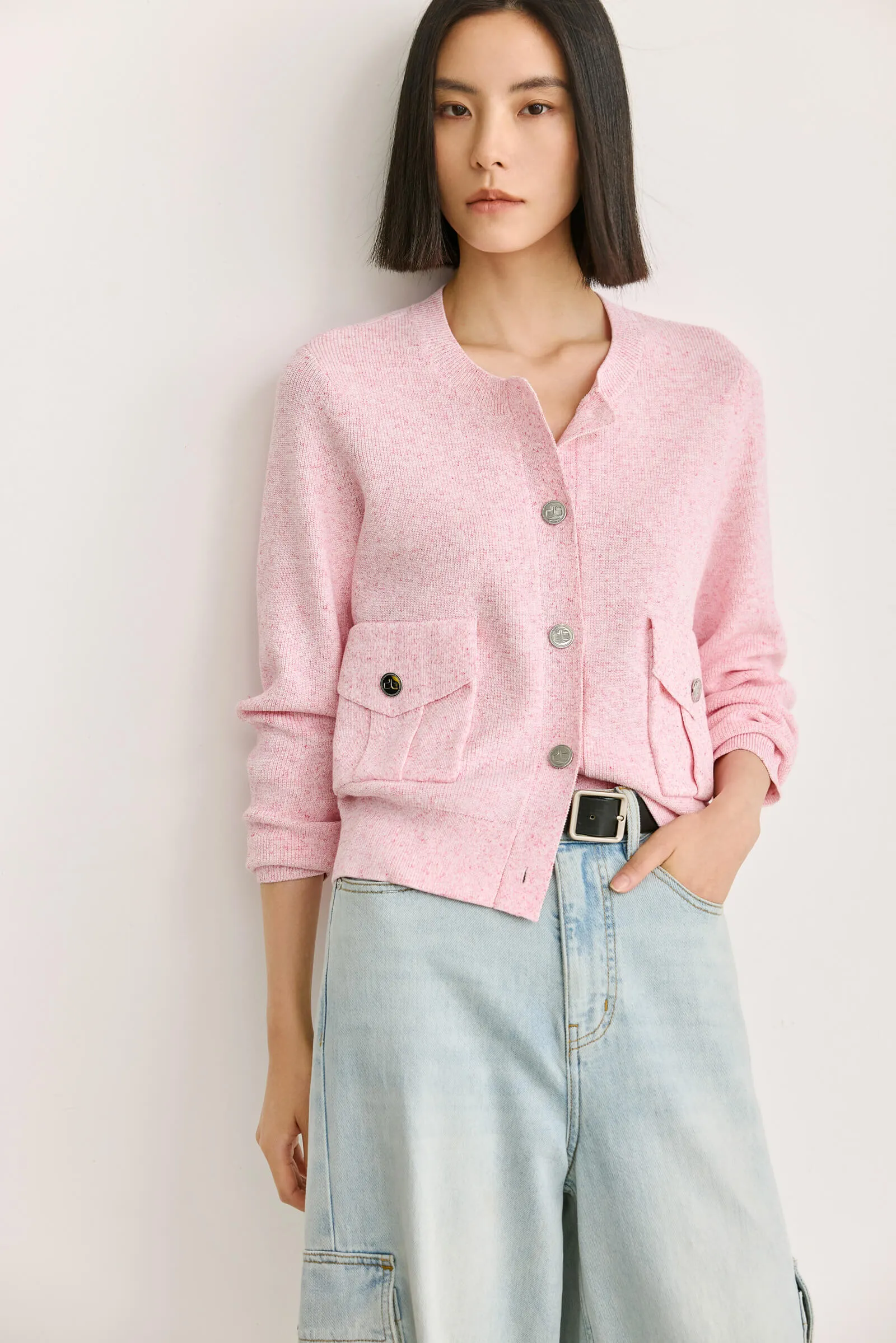 LILY Double Pocket Knit Cardigan