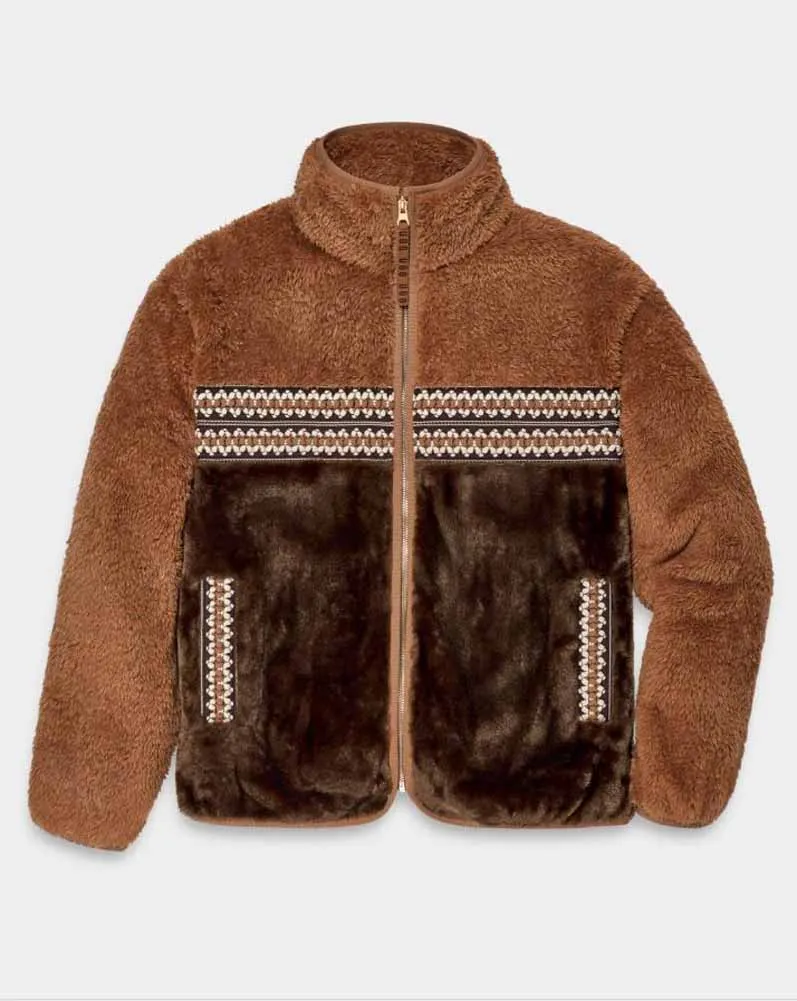 Marlene Sherpa Jacket in Chestnut Heritage Braid II by UGG