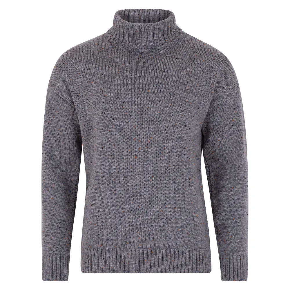 Mens British Wool Submariner Roll Neck Jumper