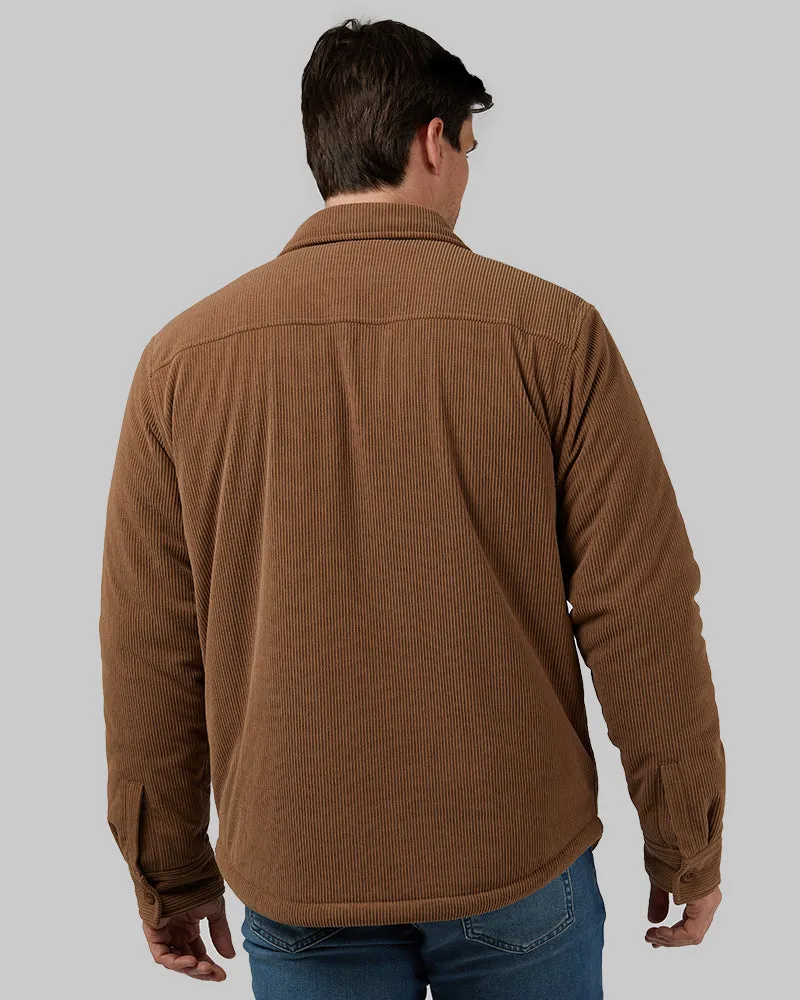 MEN'S CORDUROY SHERPA-LINED SHIRT JACKET