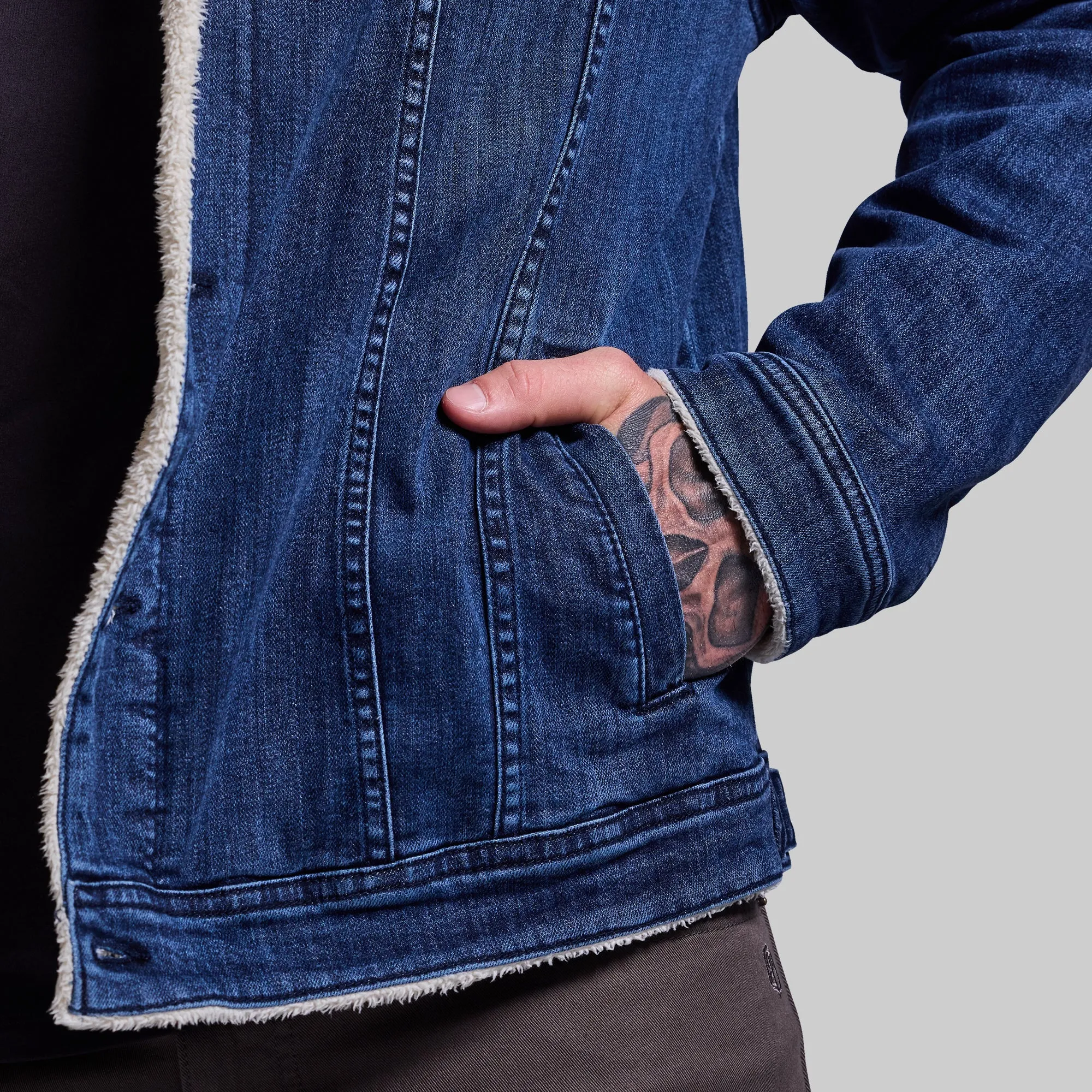 Men's FLEX Stretchy Pioneer Jacket 2.0 (Vintage Dark Wash)