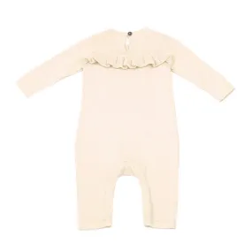 Milan Pastel Knit Ruffle Jumpsuit Romper (Organic Cotton) - 2 Colors