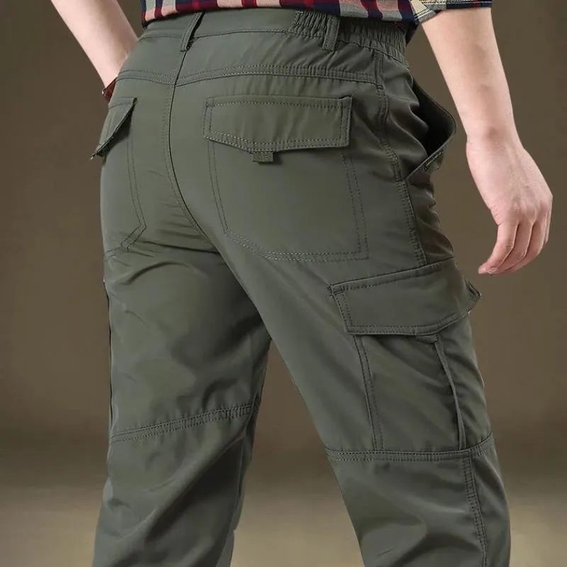 Multi-pocket sports loose cargo pants