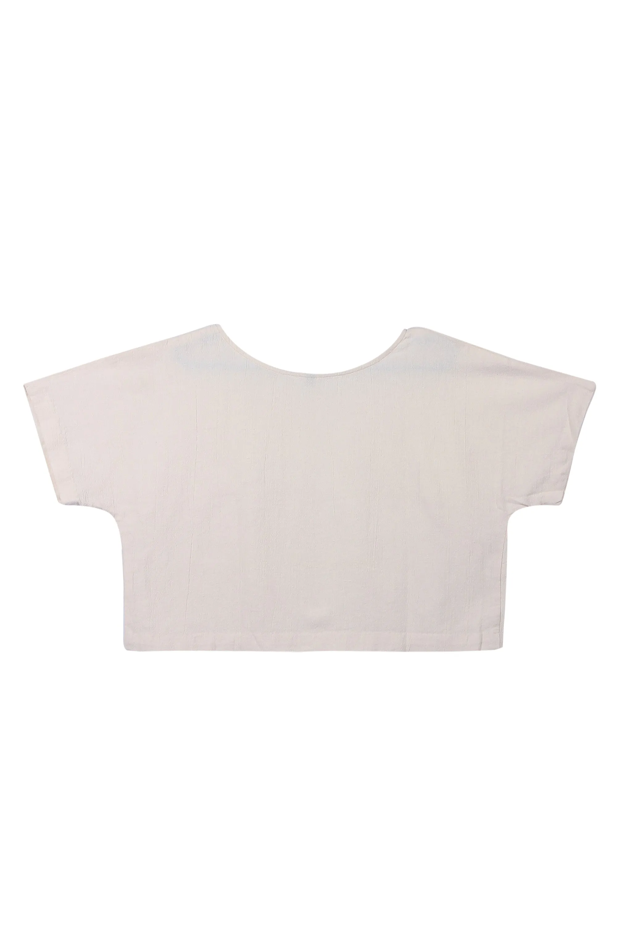 NEW! Cotton Hemp Top Off-White