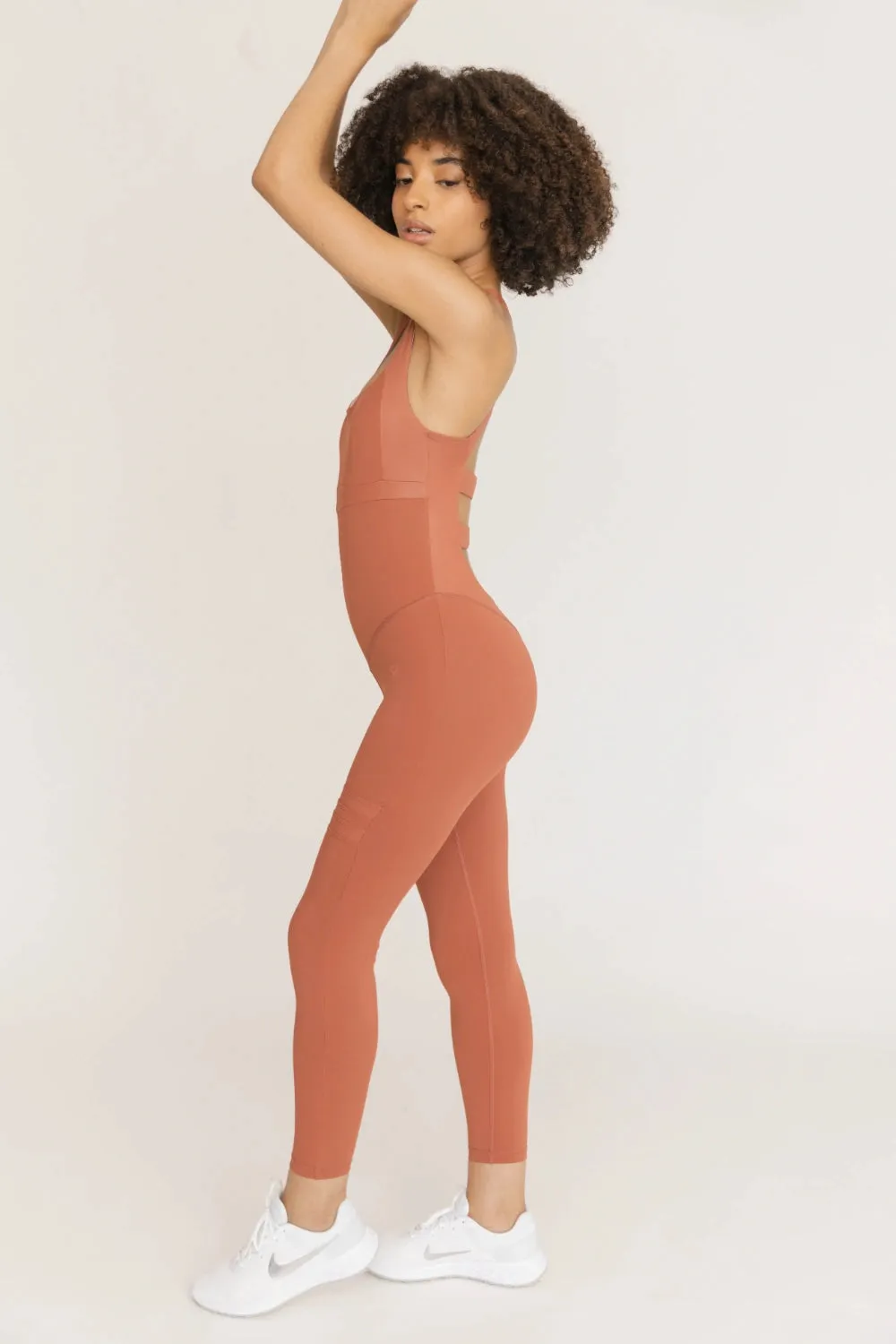 Nicole Sandstone Red Jumpsuit