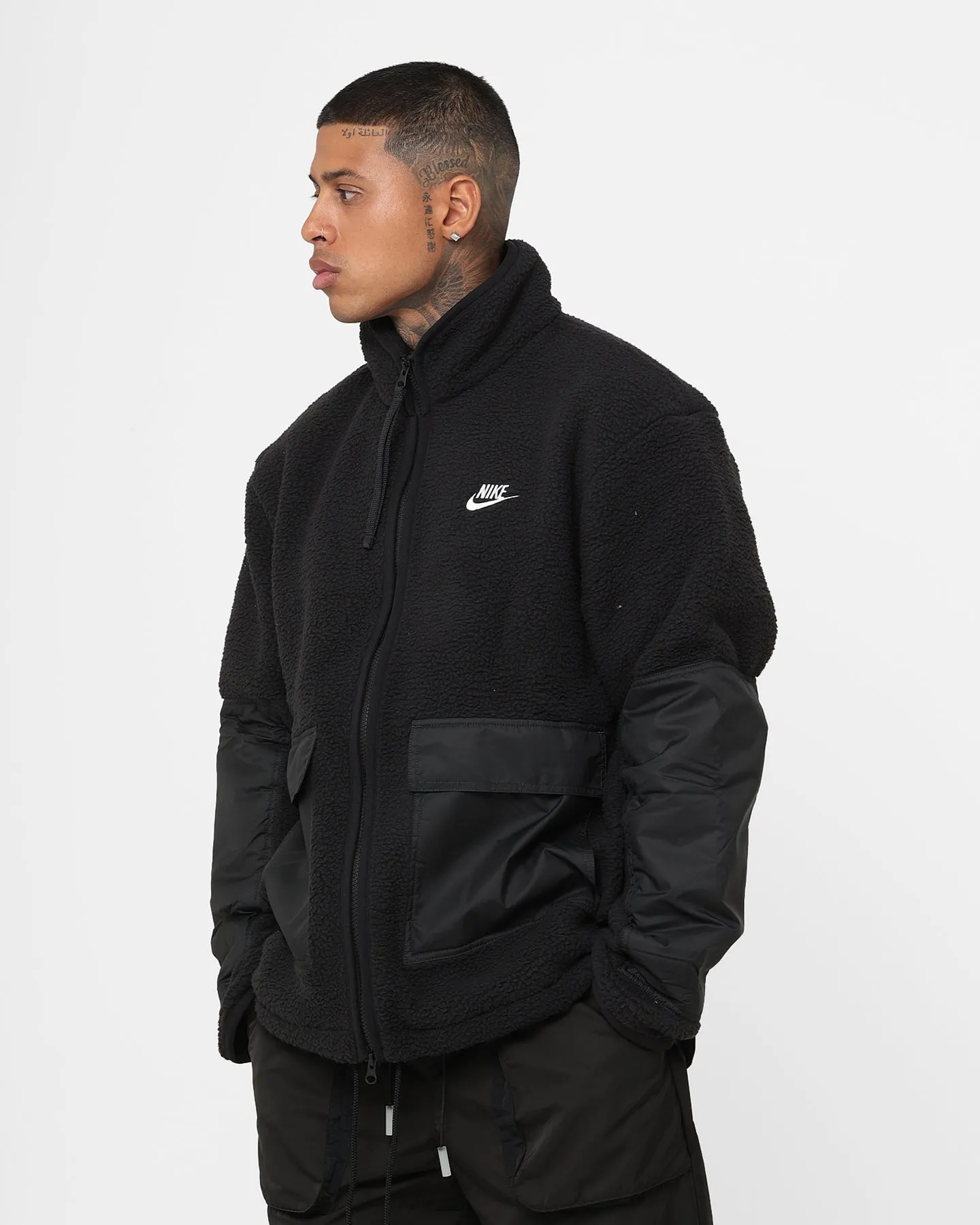 Nike Sportswear Sherpa Jacket Black/Black/Sail