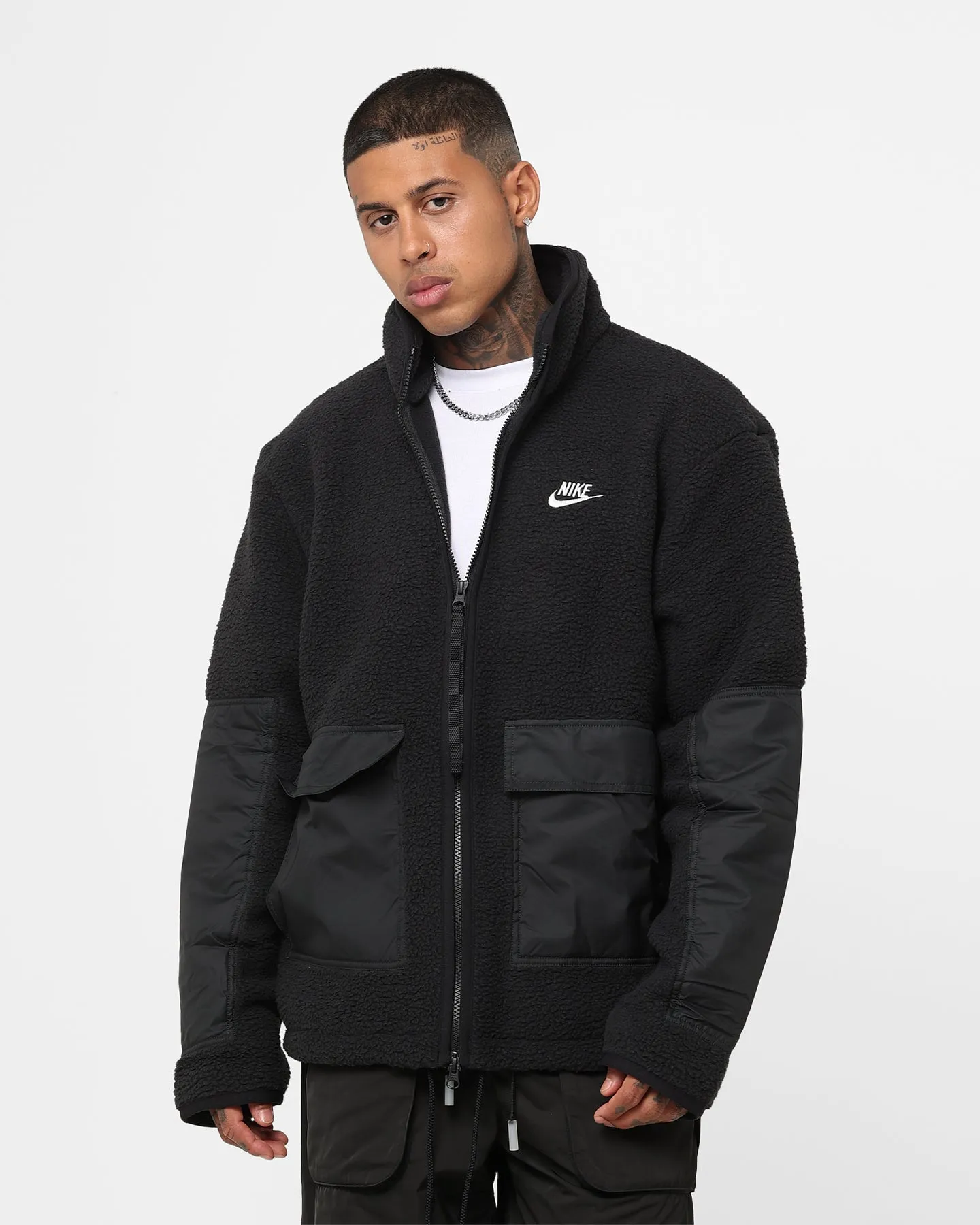 Nike Sportswear Sherpa Jacket Black/Black/Sail