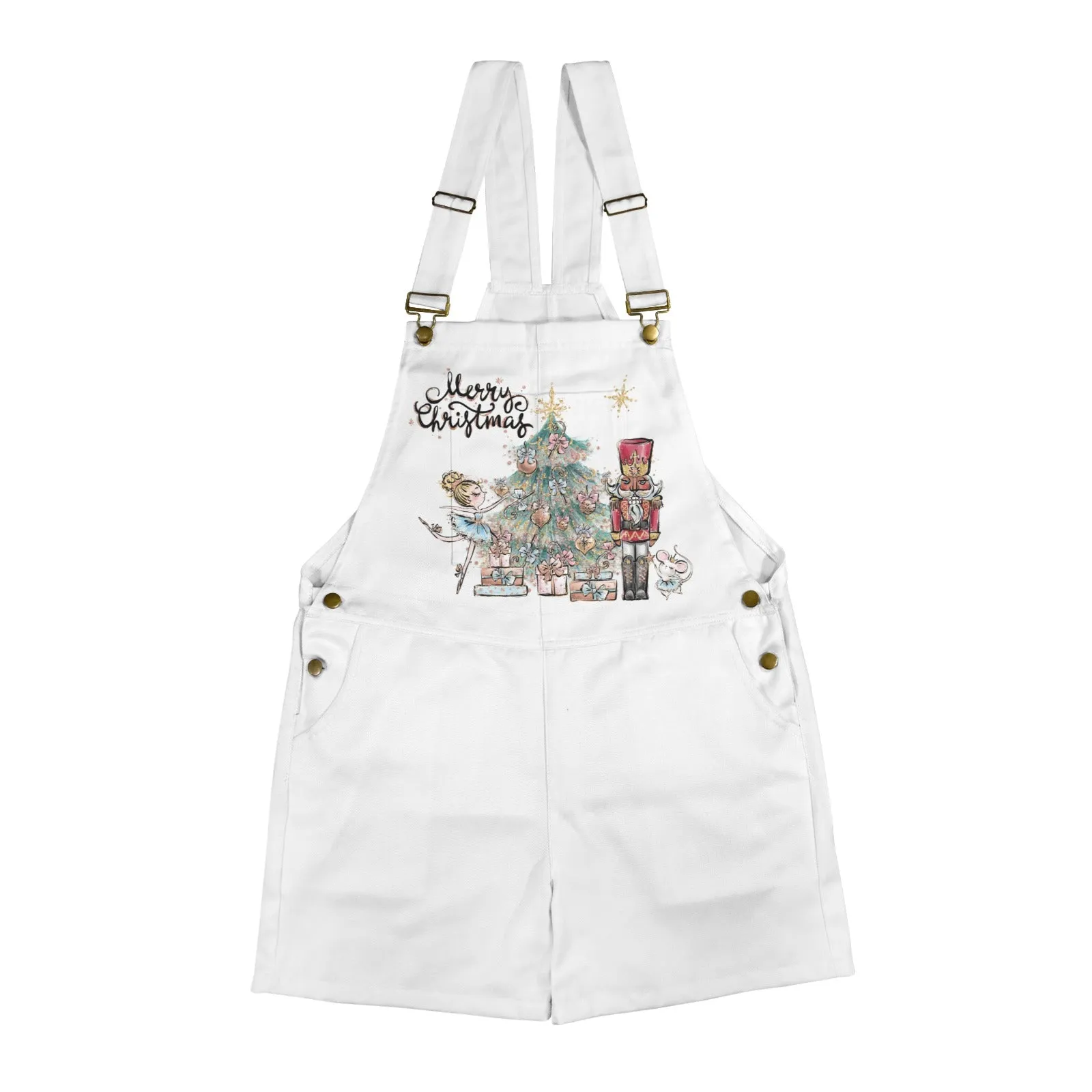 Nutcracker fairy Unisex Shorts Suspender Jumpsuit