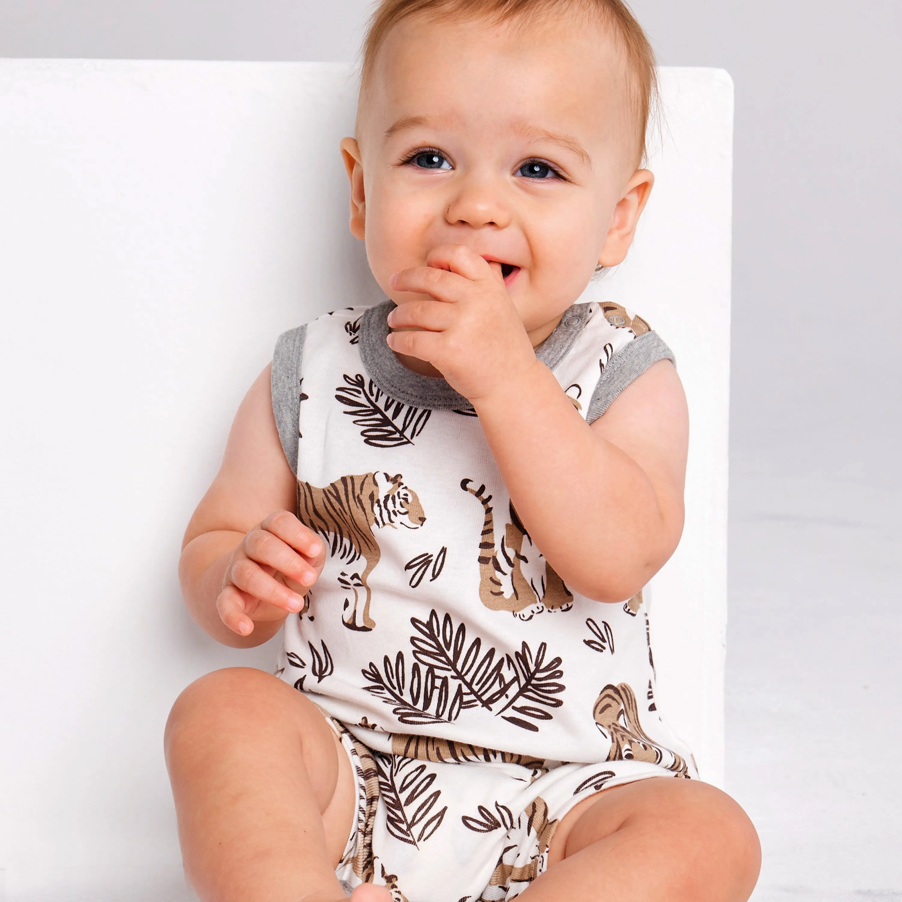 Organic Cotton Jumpsuit Romper Set