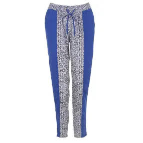 Orion Pant - Elastic Waist Pants in Blue Tribal Print