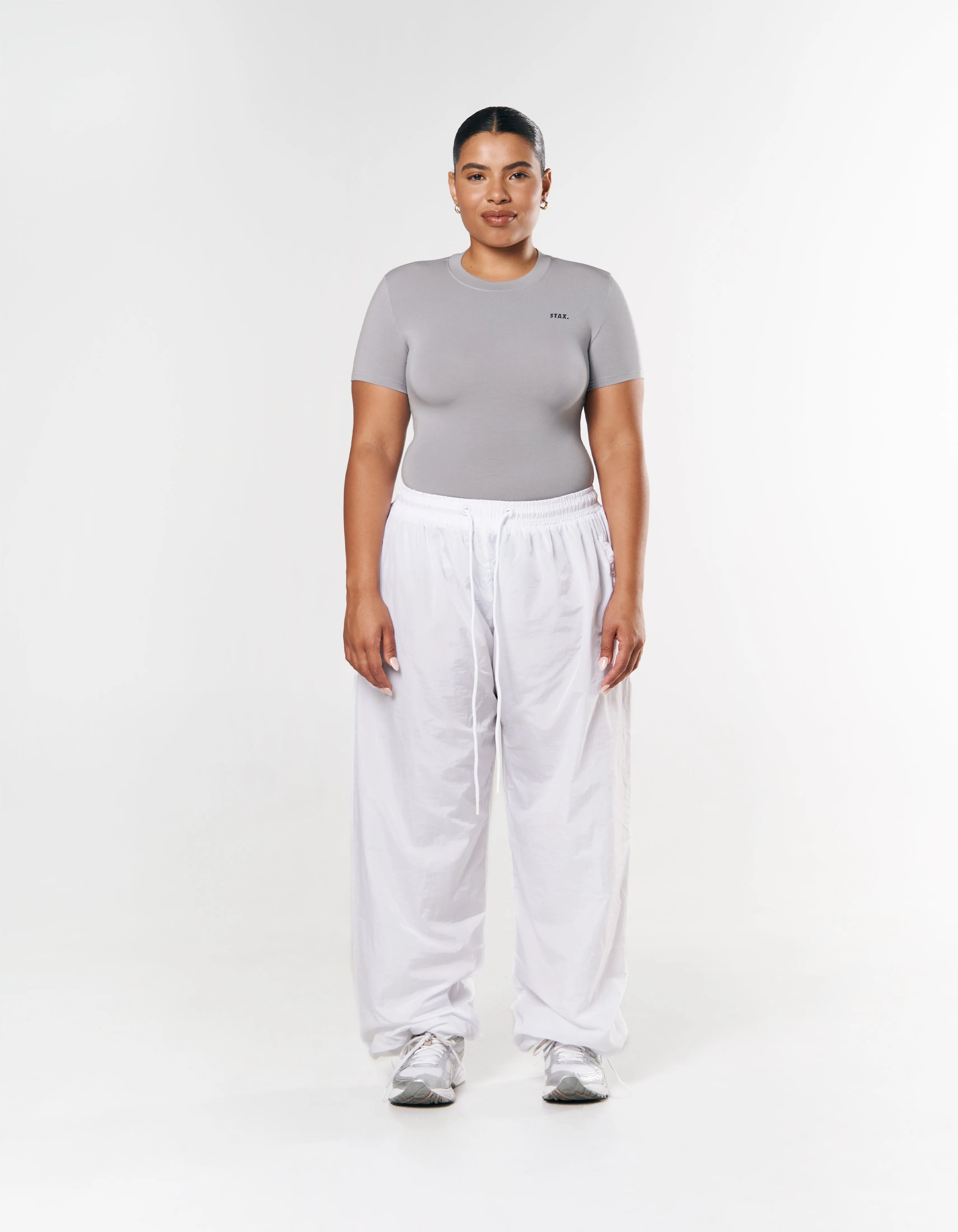 Parachute Pants- White