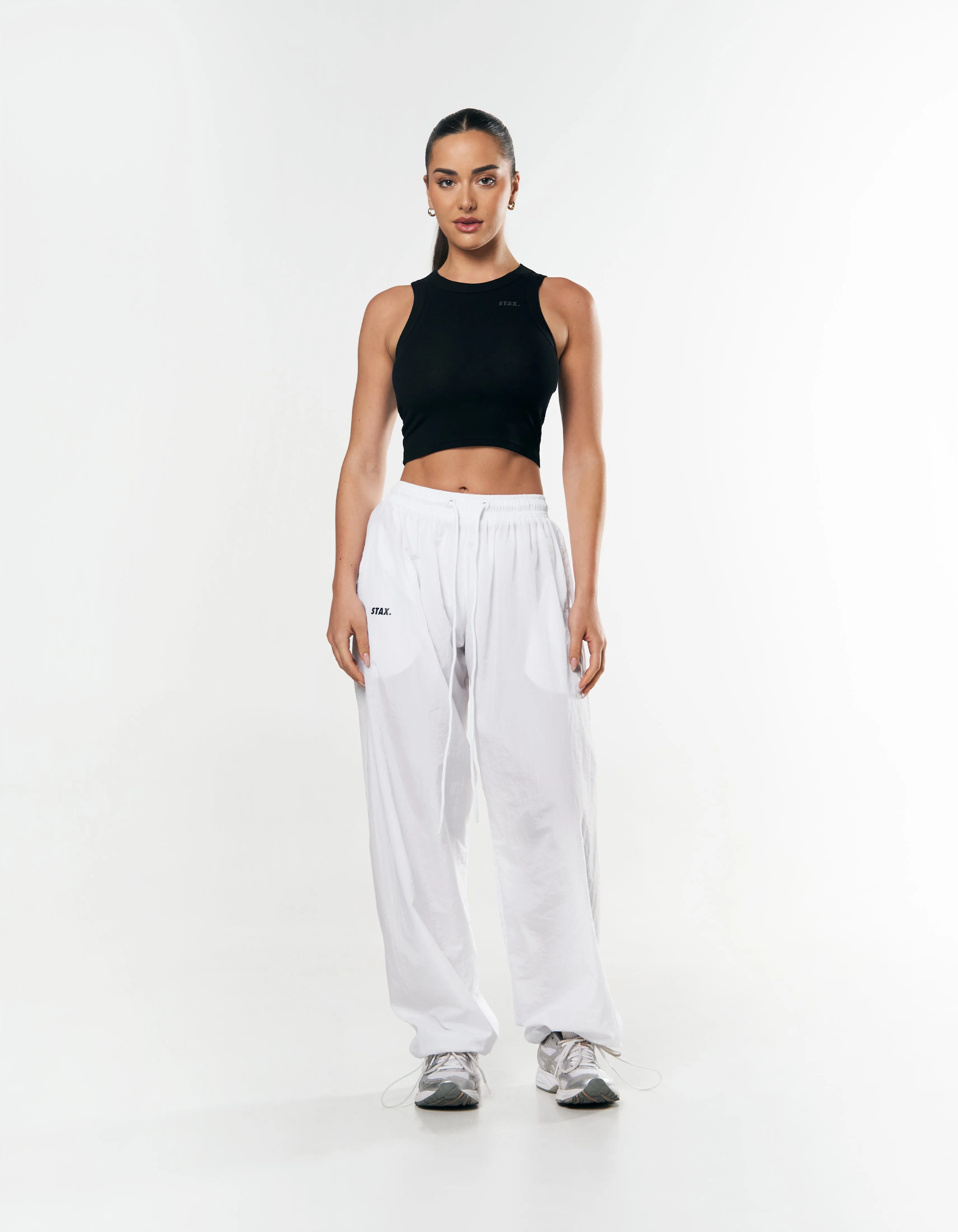 Parachute Pants- White