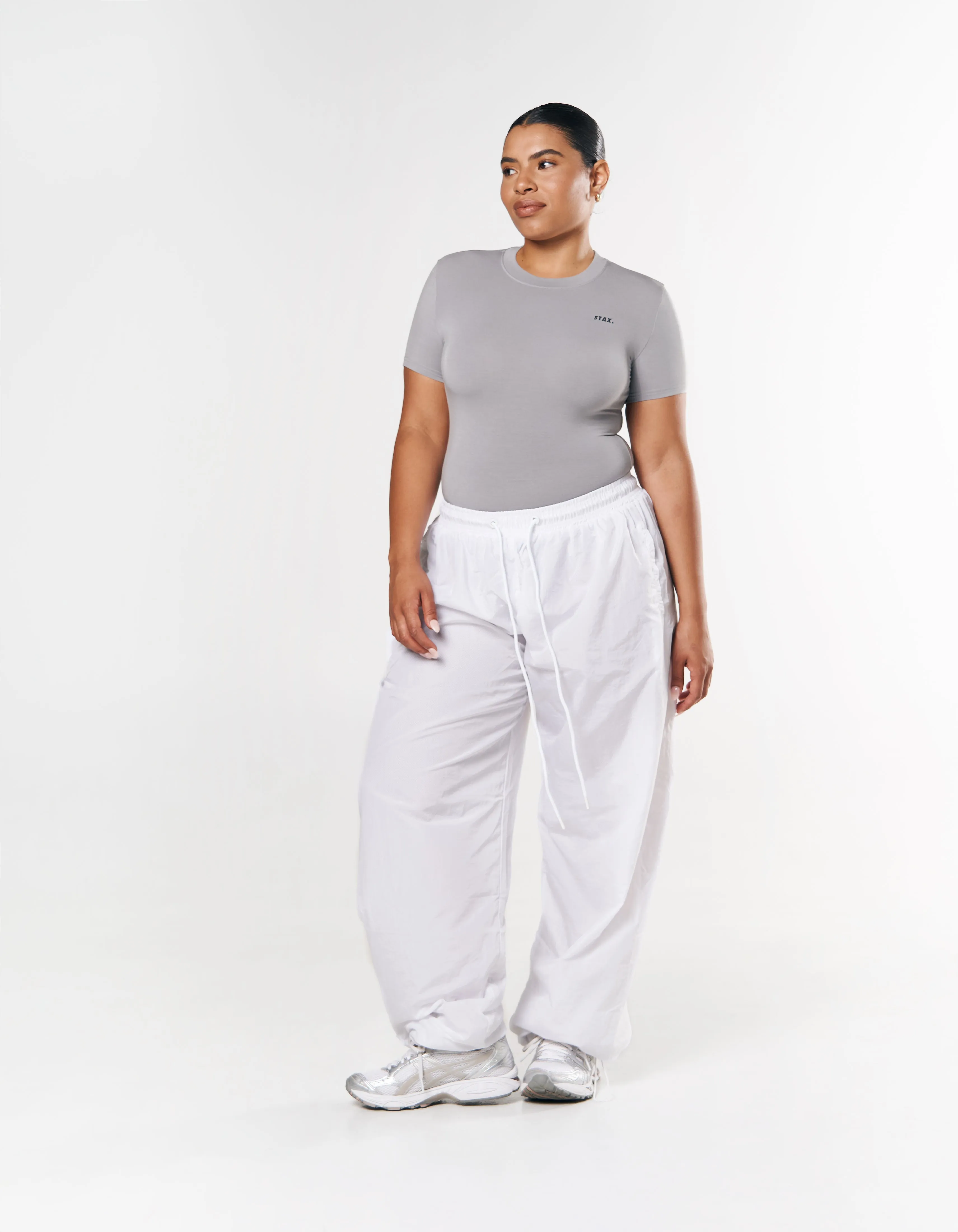 Parachute Pants- White