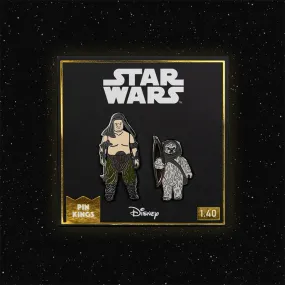 Pin Kings Star Wars Enamel Pin Badge Set 1.40 – Rancor Keeper and Lumat