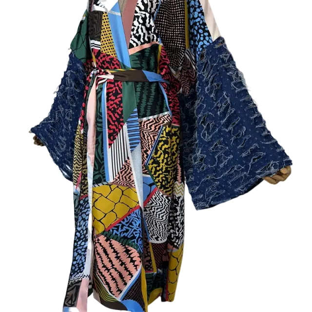 Pre Order: Chic Abstract Kimono Cardigan - WINI