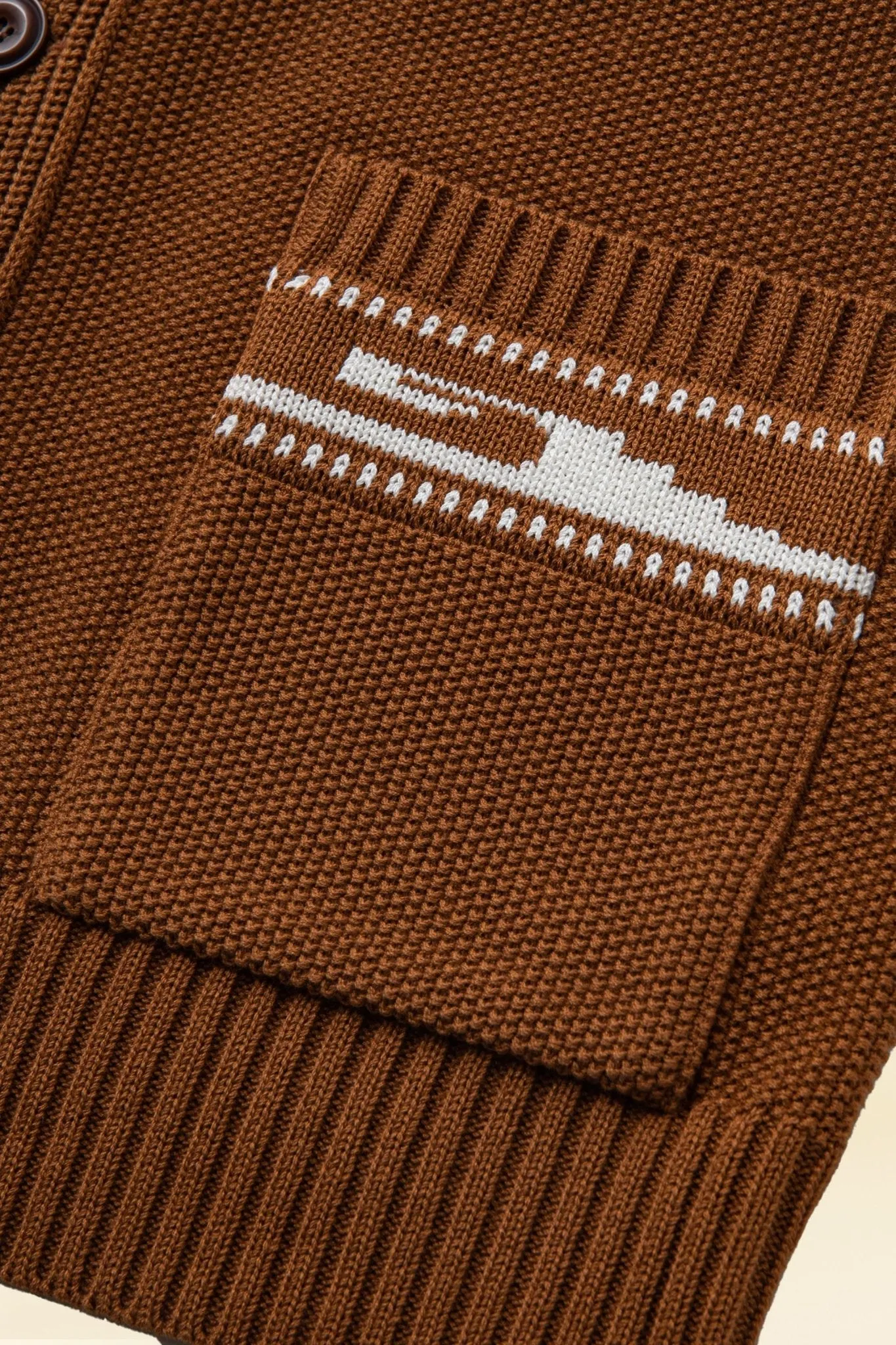 Rats Native Kanoko Cardigan - Brown