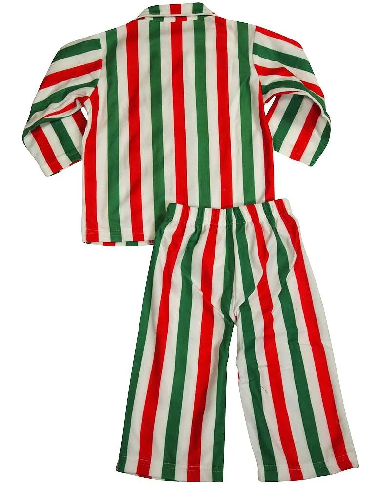 Sara's Prints Boys Long Sleeve Striped 2 Piece Pajama Set - Flame Resistant, 35342