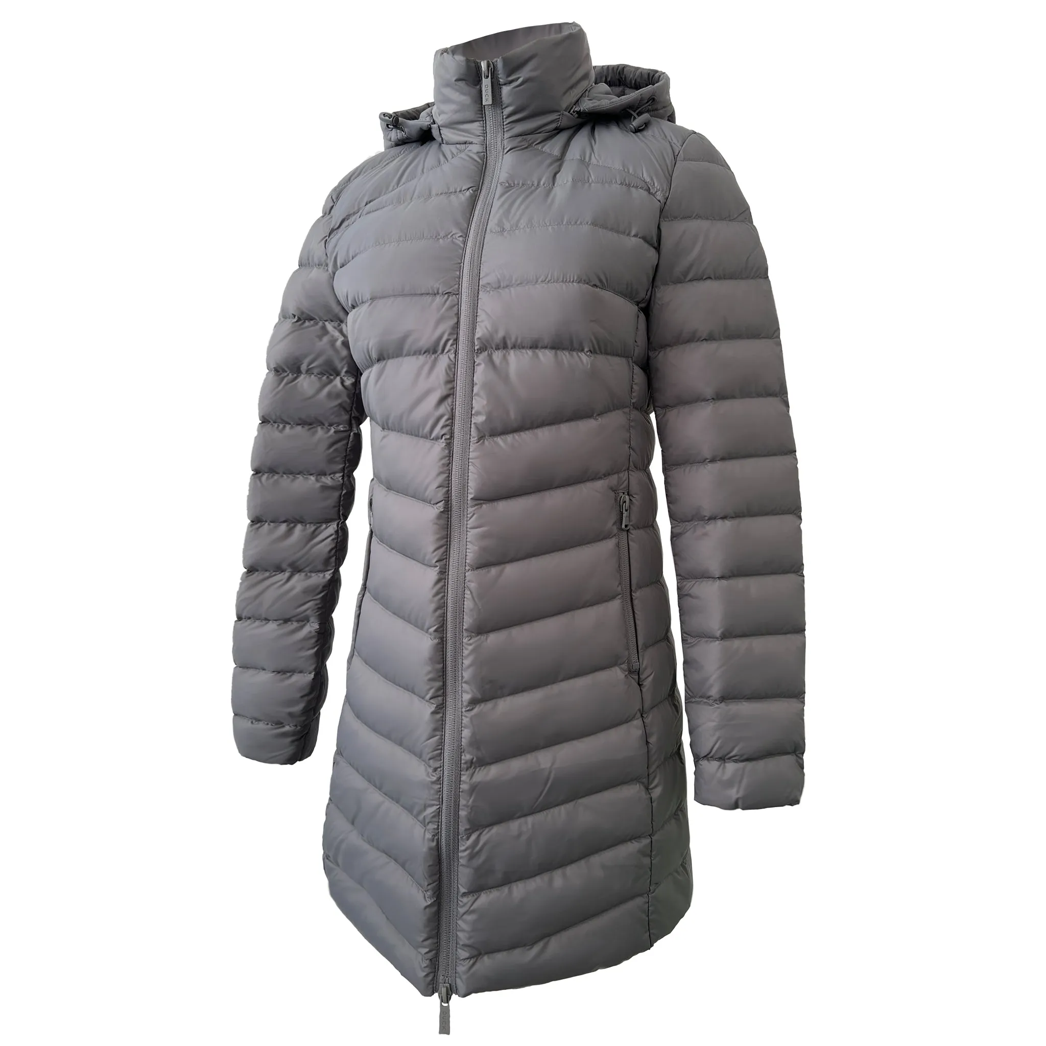 Smoke Duck Down Puffer Coat