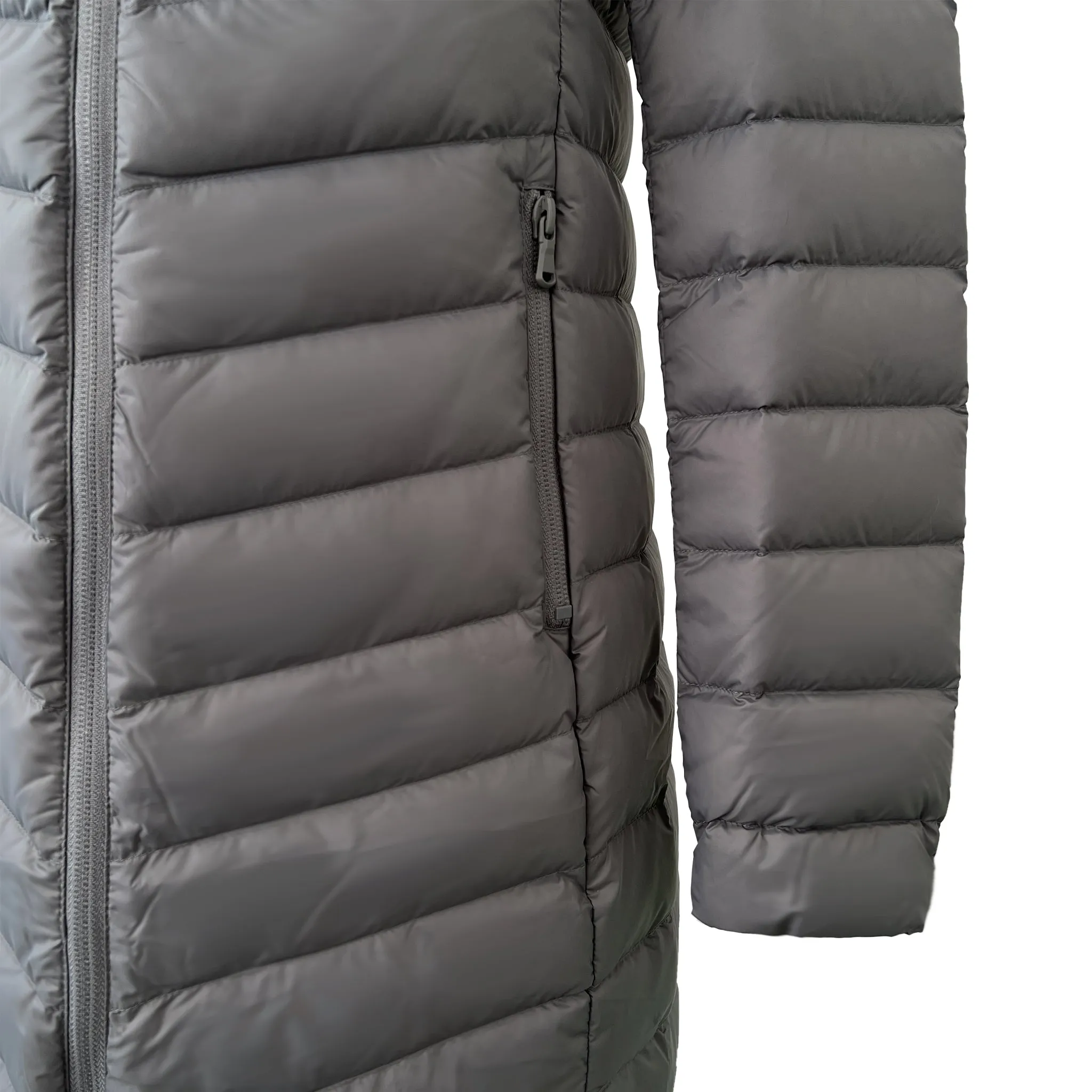 Smoke Duck Down Puffer Coat