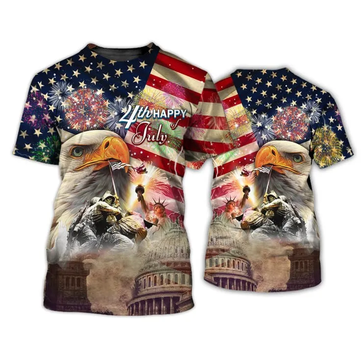 The 4Th Of July Veteran 3D Hawaii Shirt, Patriotic Veteran Clothing