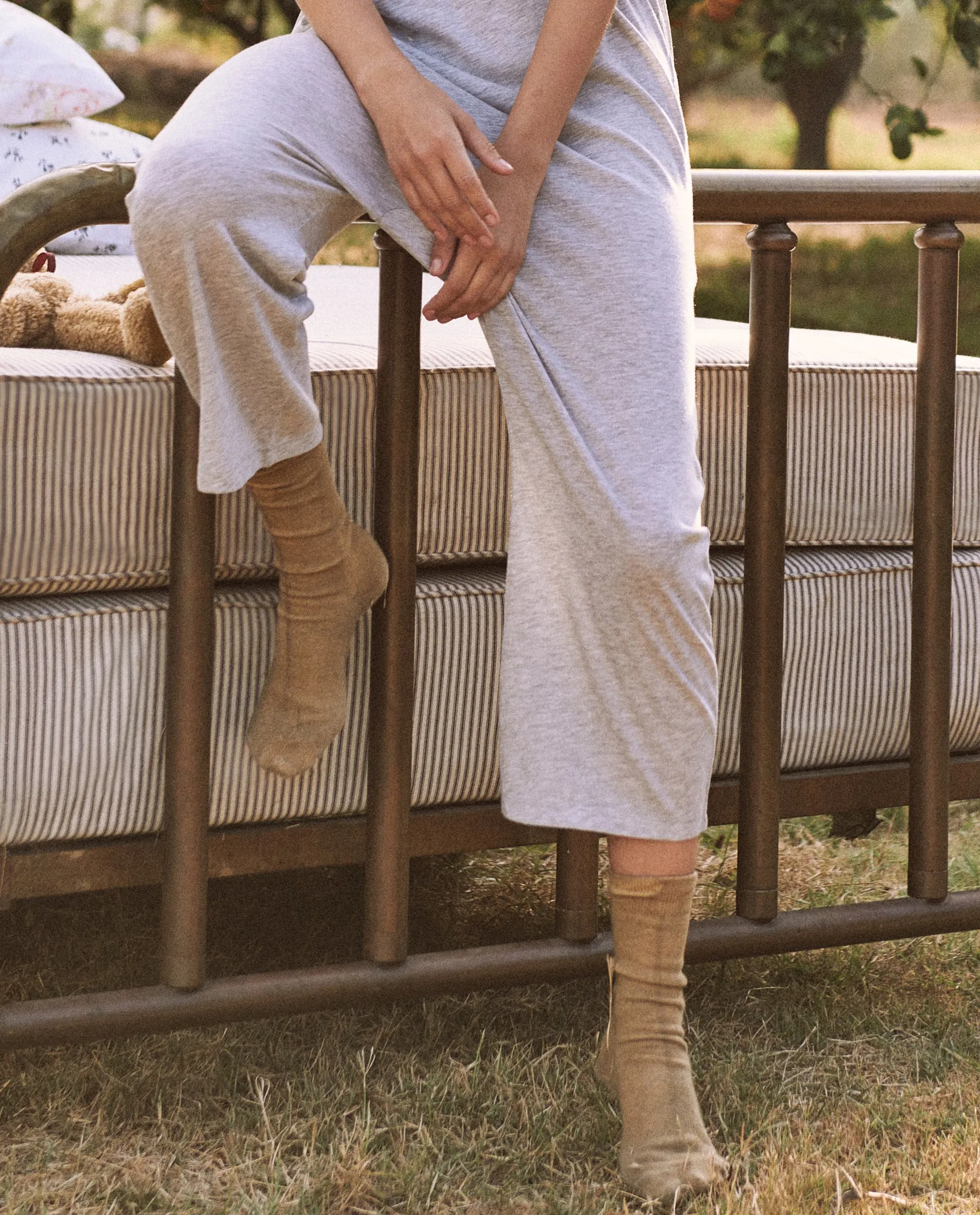 The Slip Sleeper Jumpsuit. -- Heather Grey