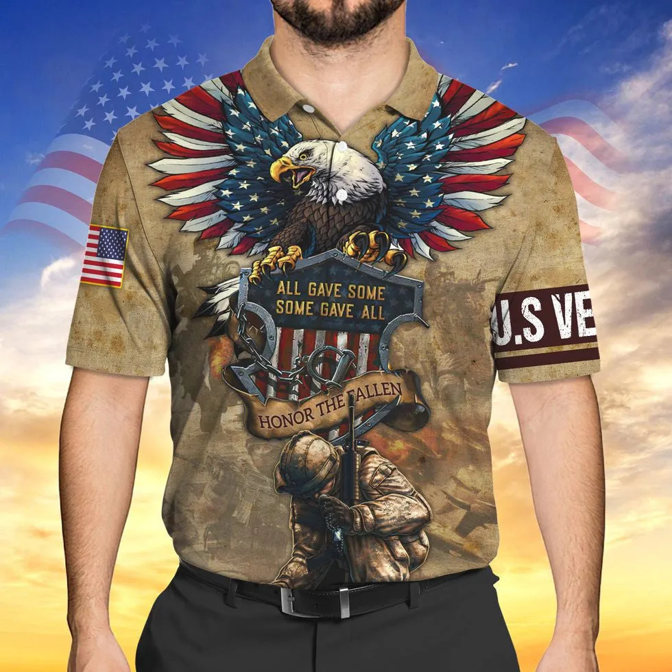 U.S Veteran All Gave Some Some Gave All 3D Print Hawaiian Shirt, Veteran Apparel