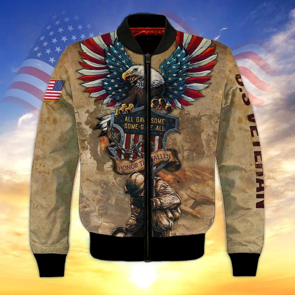 U.S Veteran All Gave Some Some Gave All 3D Print Hawaiian Shirt, Veteran Apparel