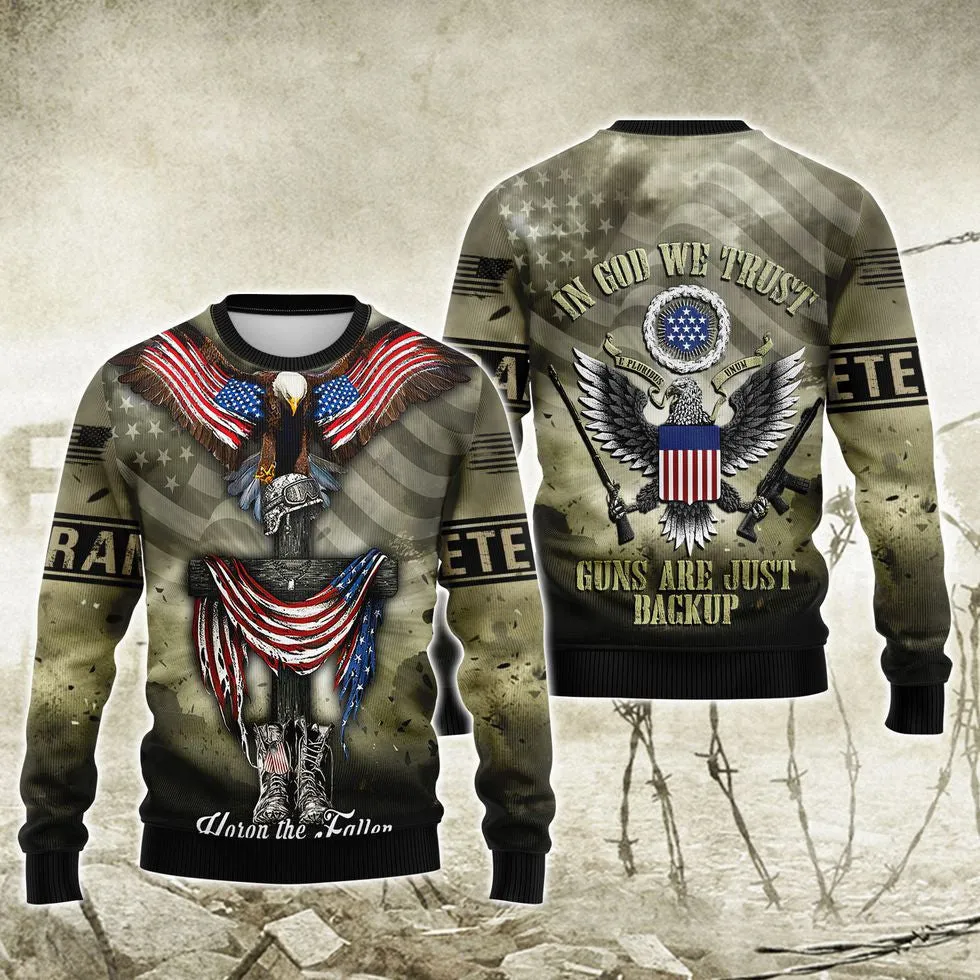 Veteran Honor The Fallen 3D Hawaii Shirt, American Veteran Hoodie, Veteran Design On Clothing