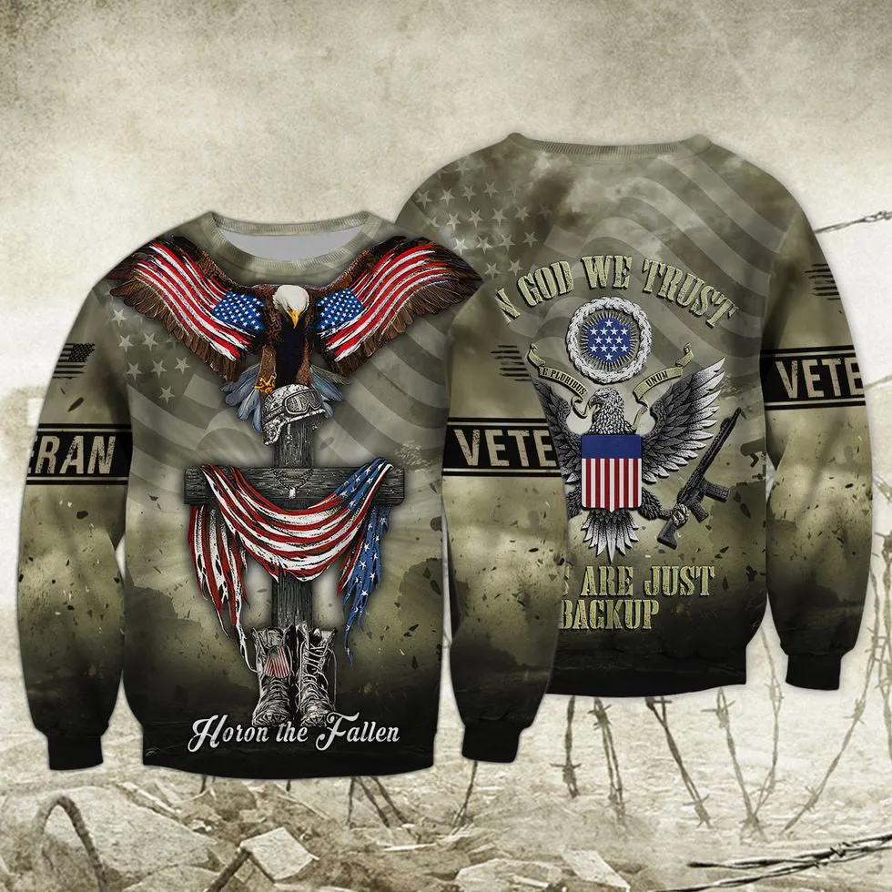 Veteran Honor The Fallen 3D Hawaii Shirt, American Veteran Hoodie, Veteran Design On Clothing