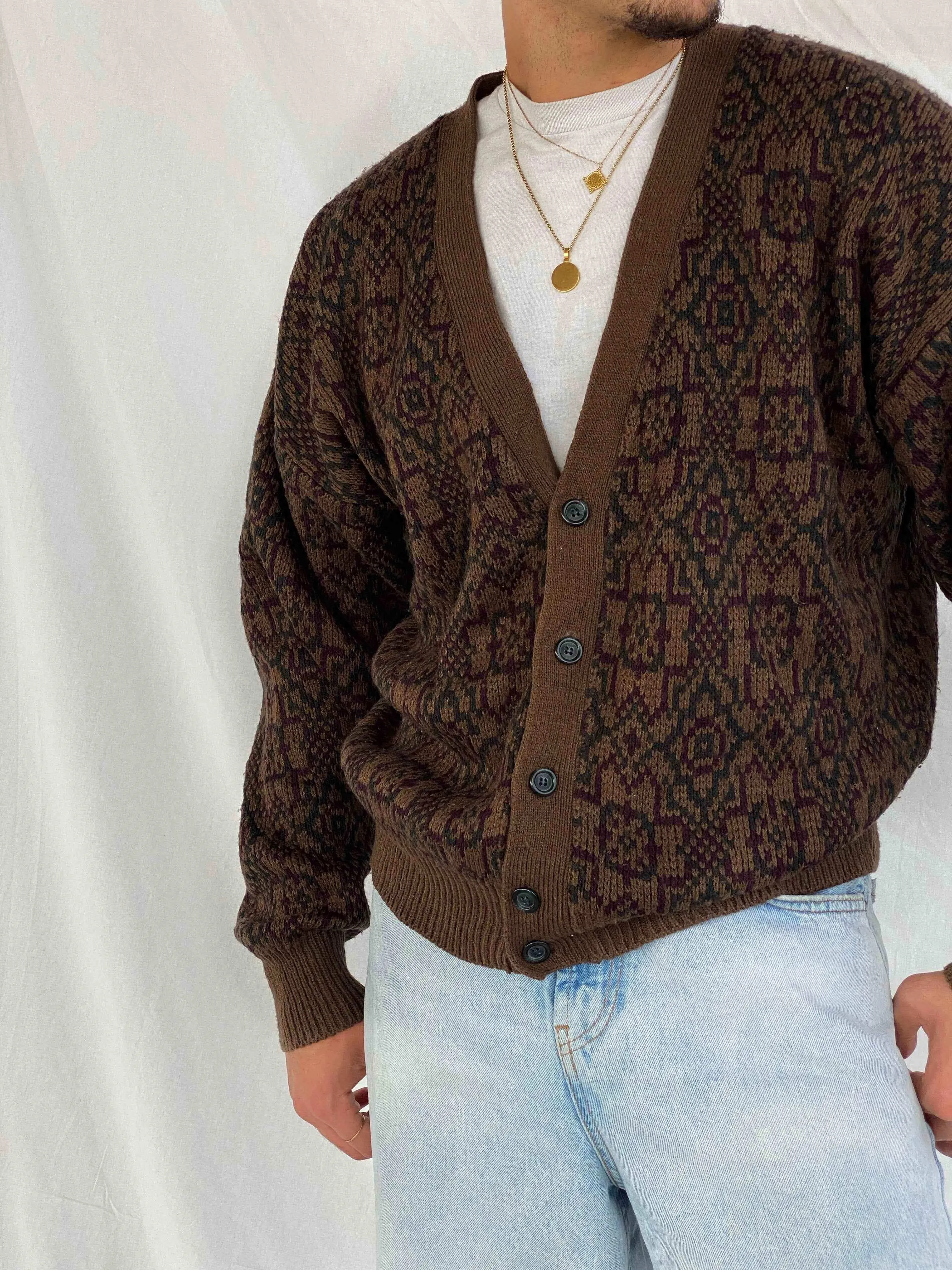 Vintage 90s Blair Knitted Cardigan Sweater