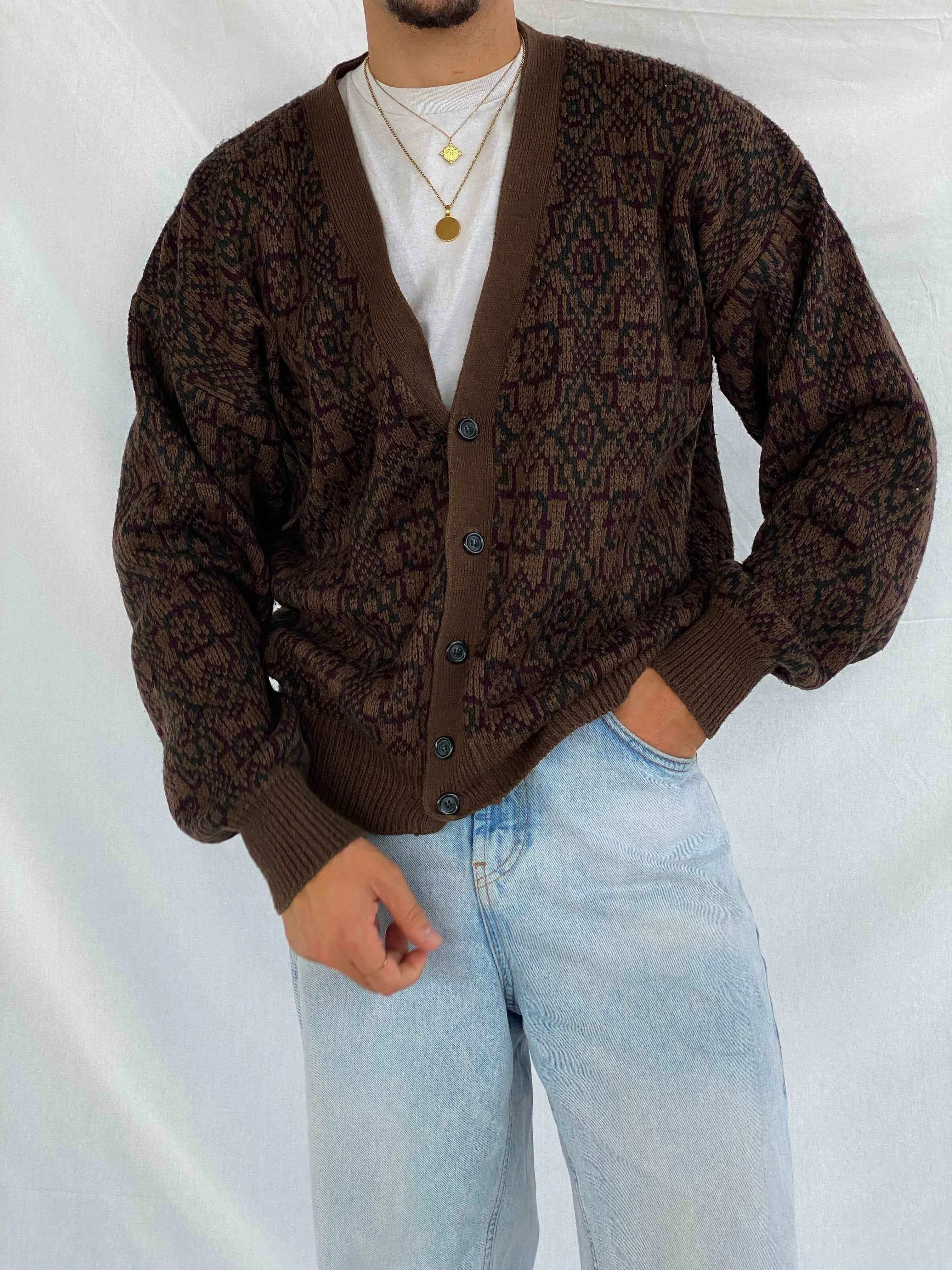 Vintage 90s Blair Knitted Cardigan Sweater