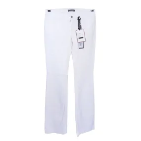 White Boot Leg High Waist Jeans