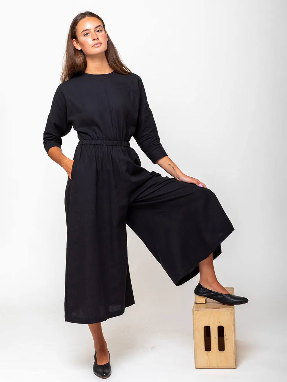 Wide Culotte Jumpsuit