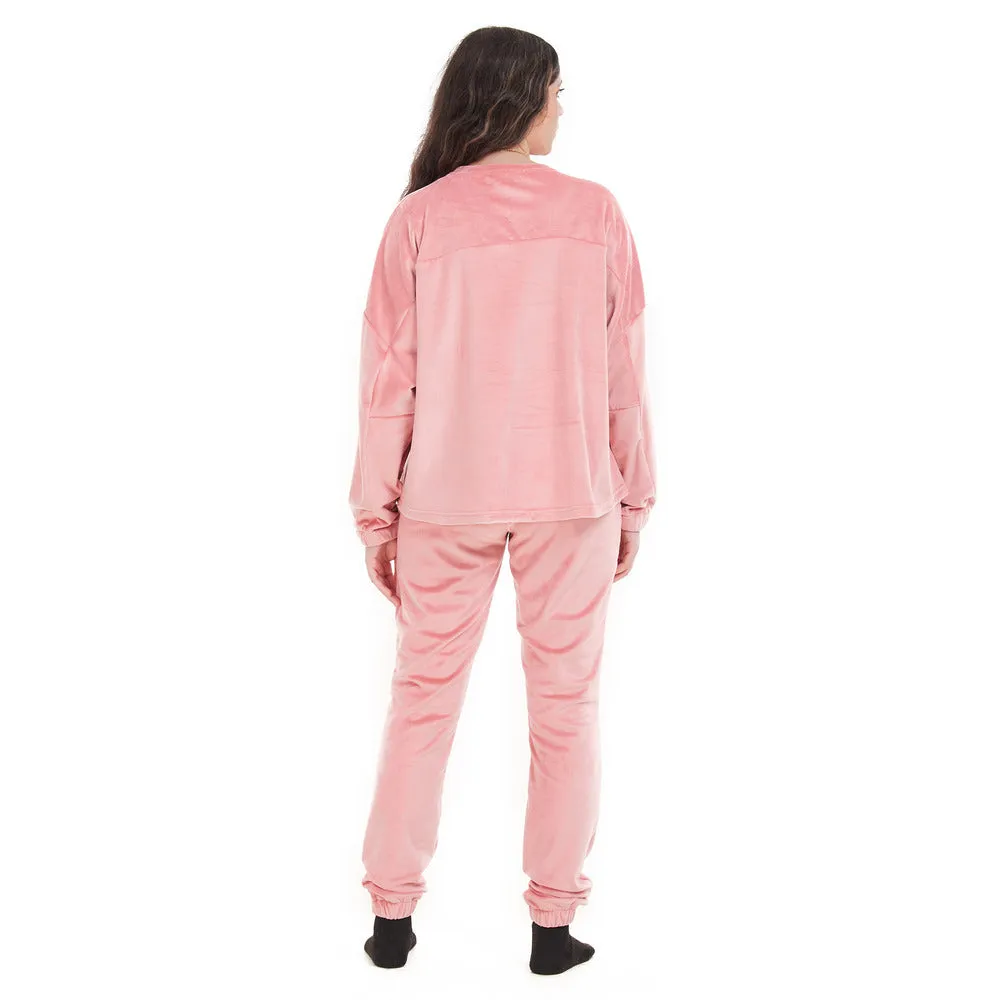 Women Winter Pajama Set Cashmere Sweatshirt   Pants