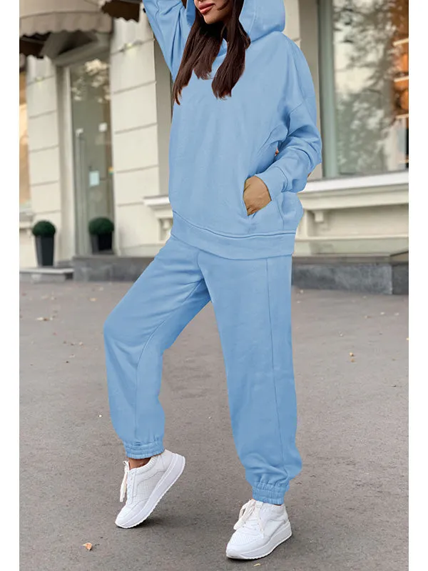 Women's 2 Piece Sweatsuits Outfits Oversized Hoodie Jogger Sweatpants