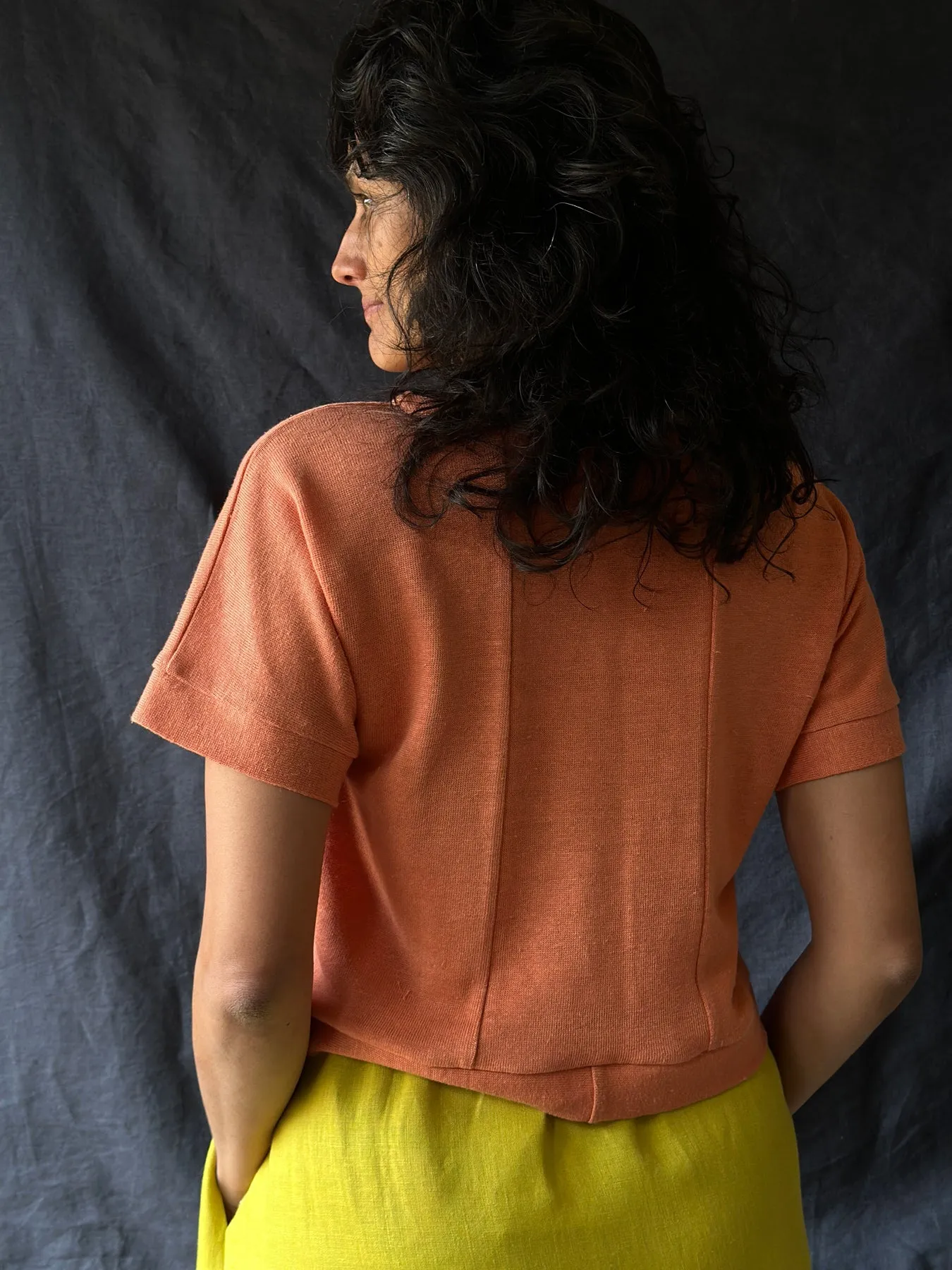 Women's Hemp Pieces Top - 100% Hemp - Apricot *Returning Soon