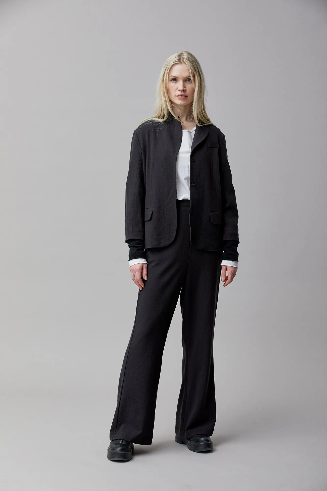 Wool twill pants