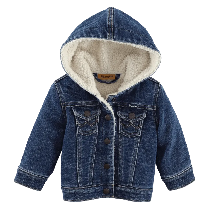 Wrangler Little Girls Long Sleeve Denim Button Down Jacket 112335833