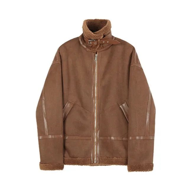 xiangtuibao - SUEDE SHERPA JACKET