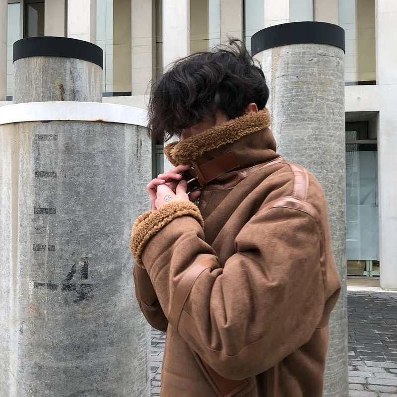 xiangtuibao - SUEDE SHERPA JACKET