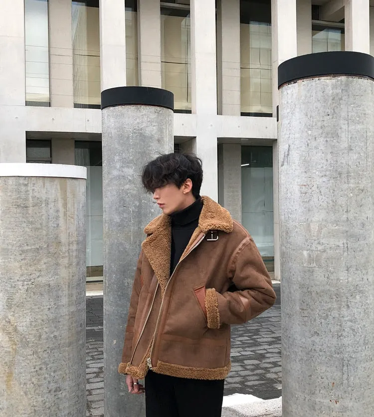 xiangtuibao - SUEDE SHERPA JACKET