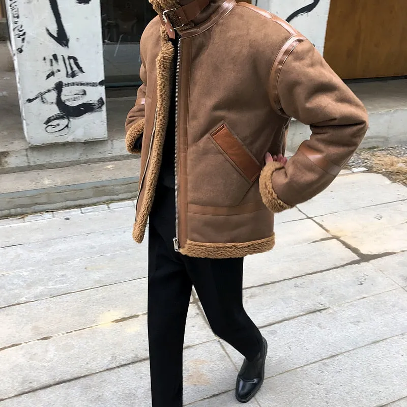 xiangtuibao - SUEDE SHERPA JACKET