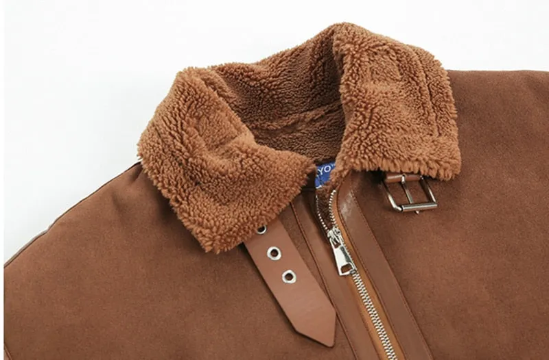 xiangtuibao - SUEDE SHERPA JACKET